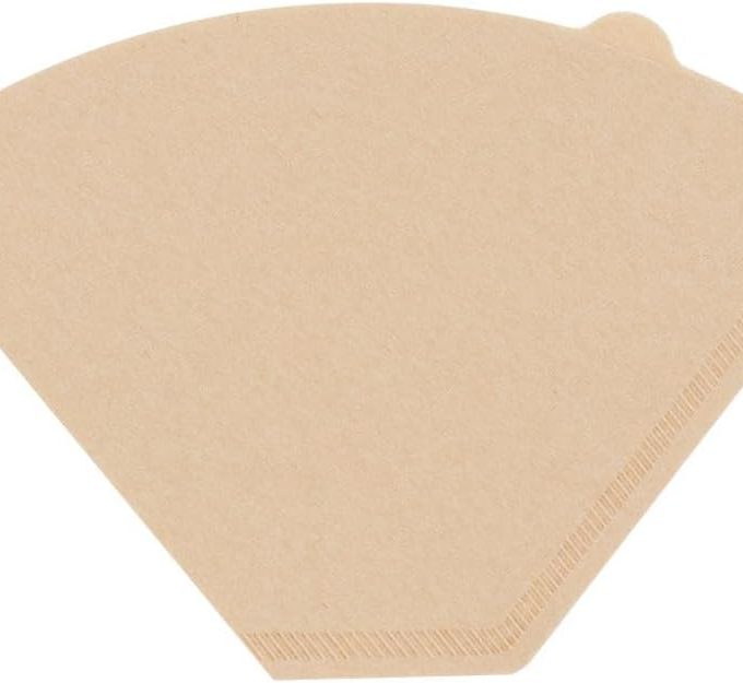 Eco-Friendly Coffee Paper Filter 103 Trapezoid 4-7 Cups, 100 Count, Brown