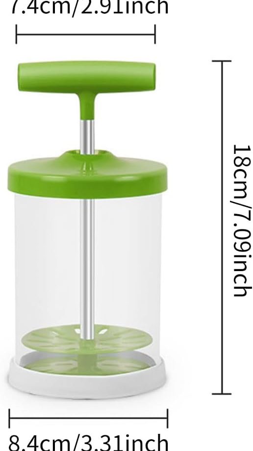 Manual Whipping Cream Dispenser,Handheld DIY Milk Frother Cake Hand Pump for Shop Kitchen Salad Dressings Frothy Drinks Milk Frother Foam Maker(COLOR:Green)