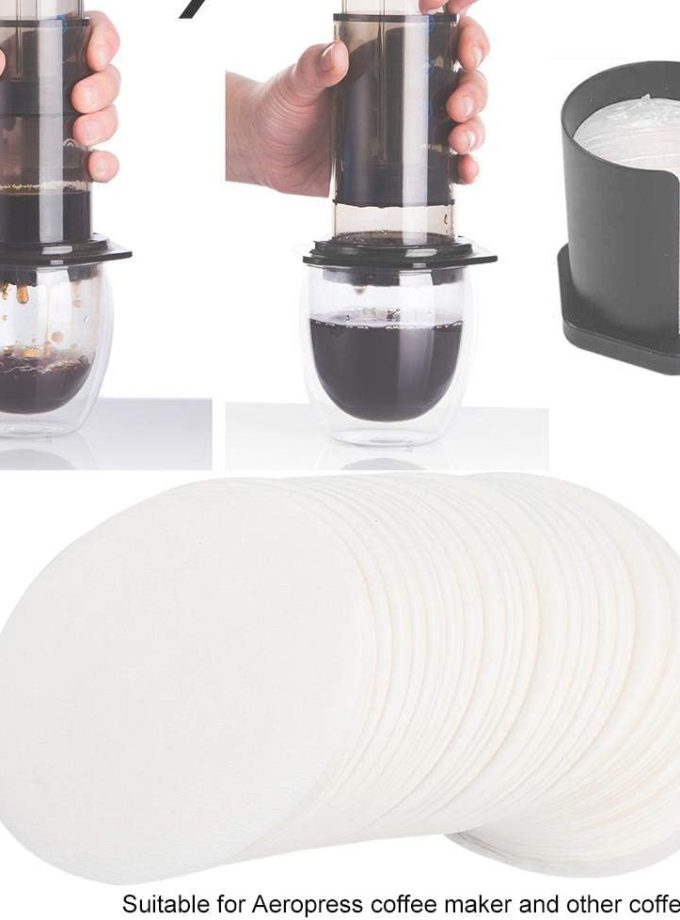Coffee Pod Replacement Filters, 350PCS Round Disposable Paper filter for Coffee Maker-Make Your Own Disposable Pods