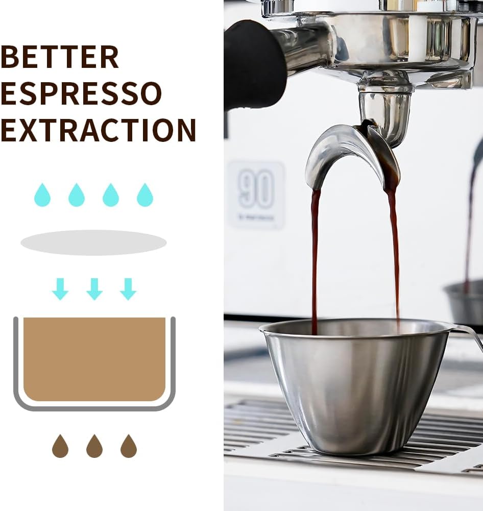 55mm Espresso Paper Filters - 100 Pcs Unbleached Coffee Filter Papers, Compatible with 58mm Bottom Baskets and Espresso Machine Handles - Image 2