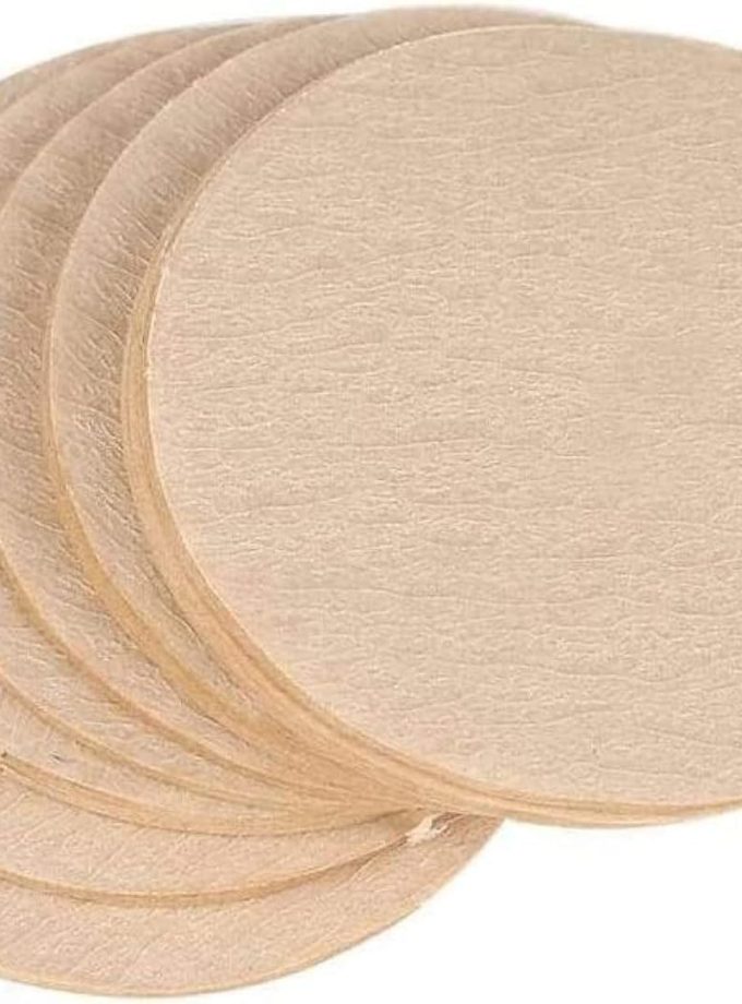 100 Pcs Brown Coffee Filter Moka Pot Filter Paper, Natural Brown, Disposable Coffee Filters
