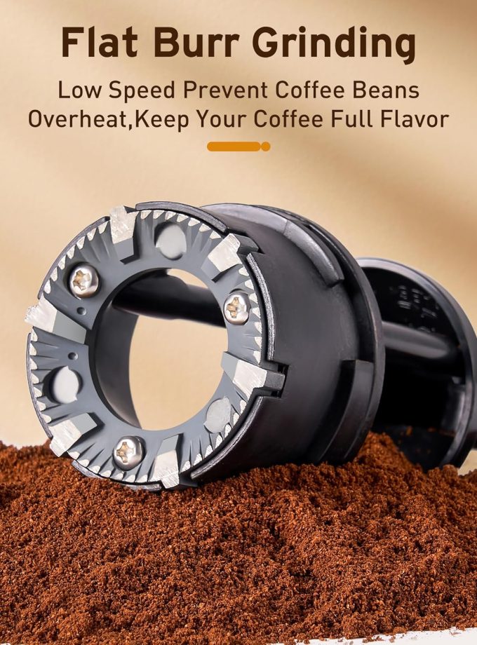 Coffee Grinder Electric Coffee Bean Grinder for 2-12 Cups, Adjustable Mill for 14 Grinding Settings, Stainless Steel